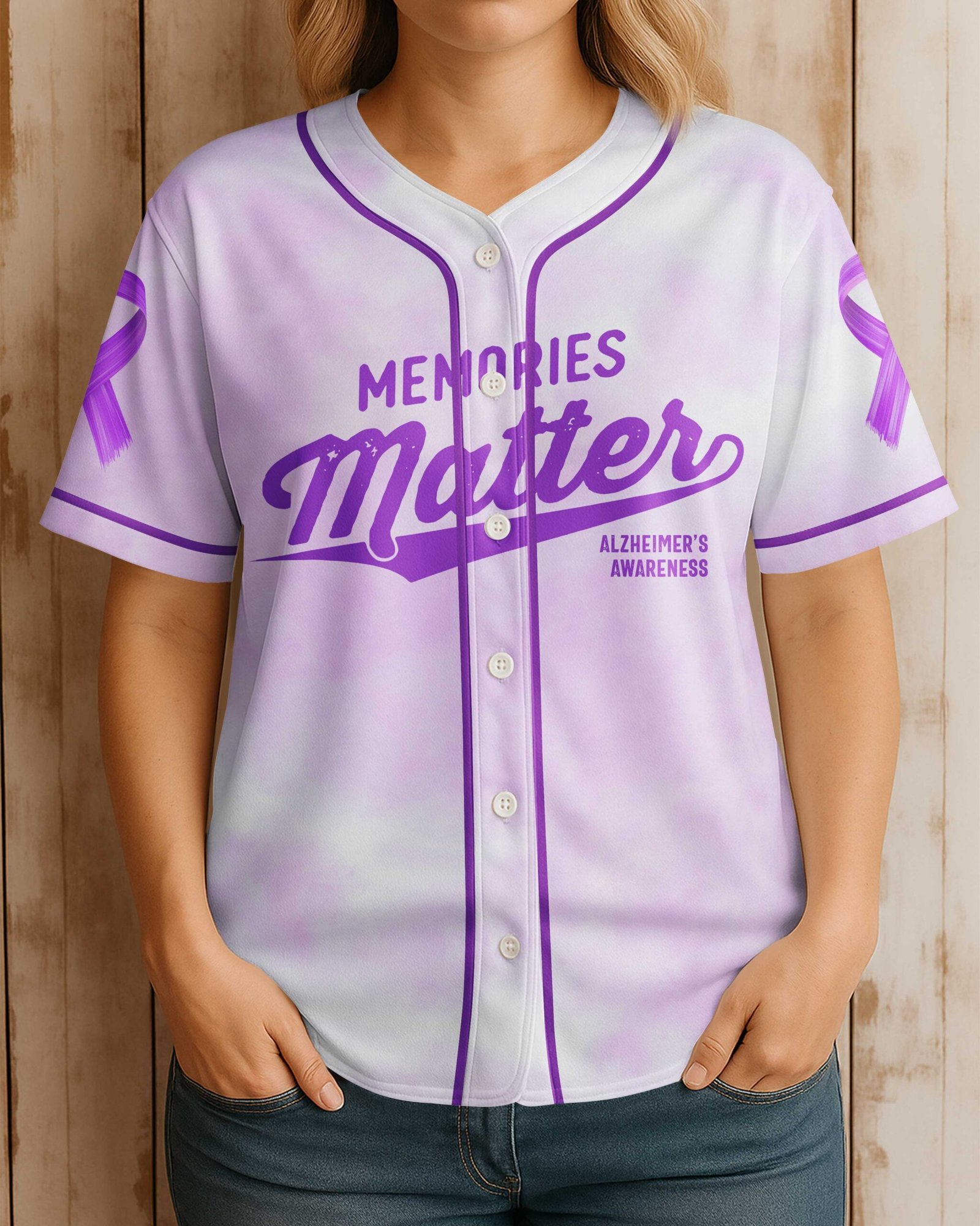 Let Your Faith Be Bigger Than Your Fear All Over Print Jersey - Image 2